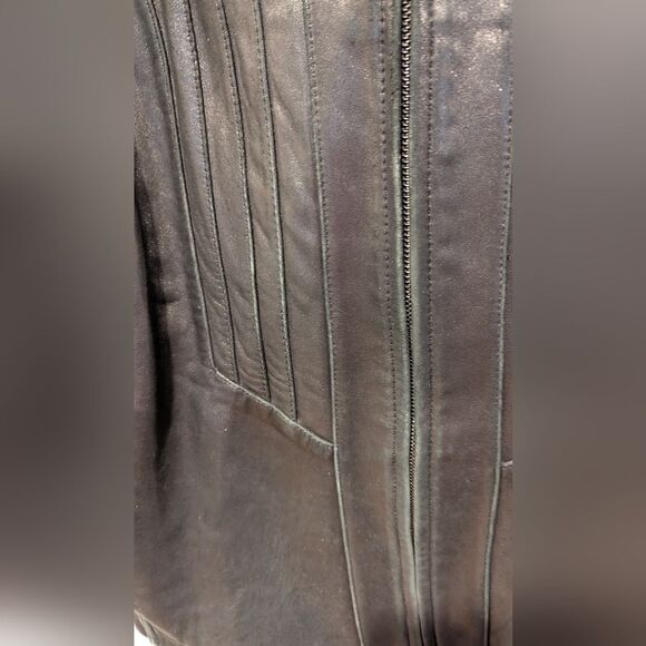 Avanti New York Size 1X Genuine Leather Black Jacket - Picture 8 of 9